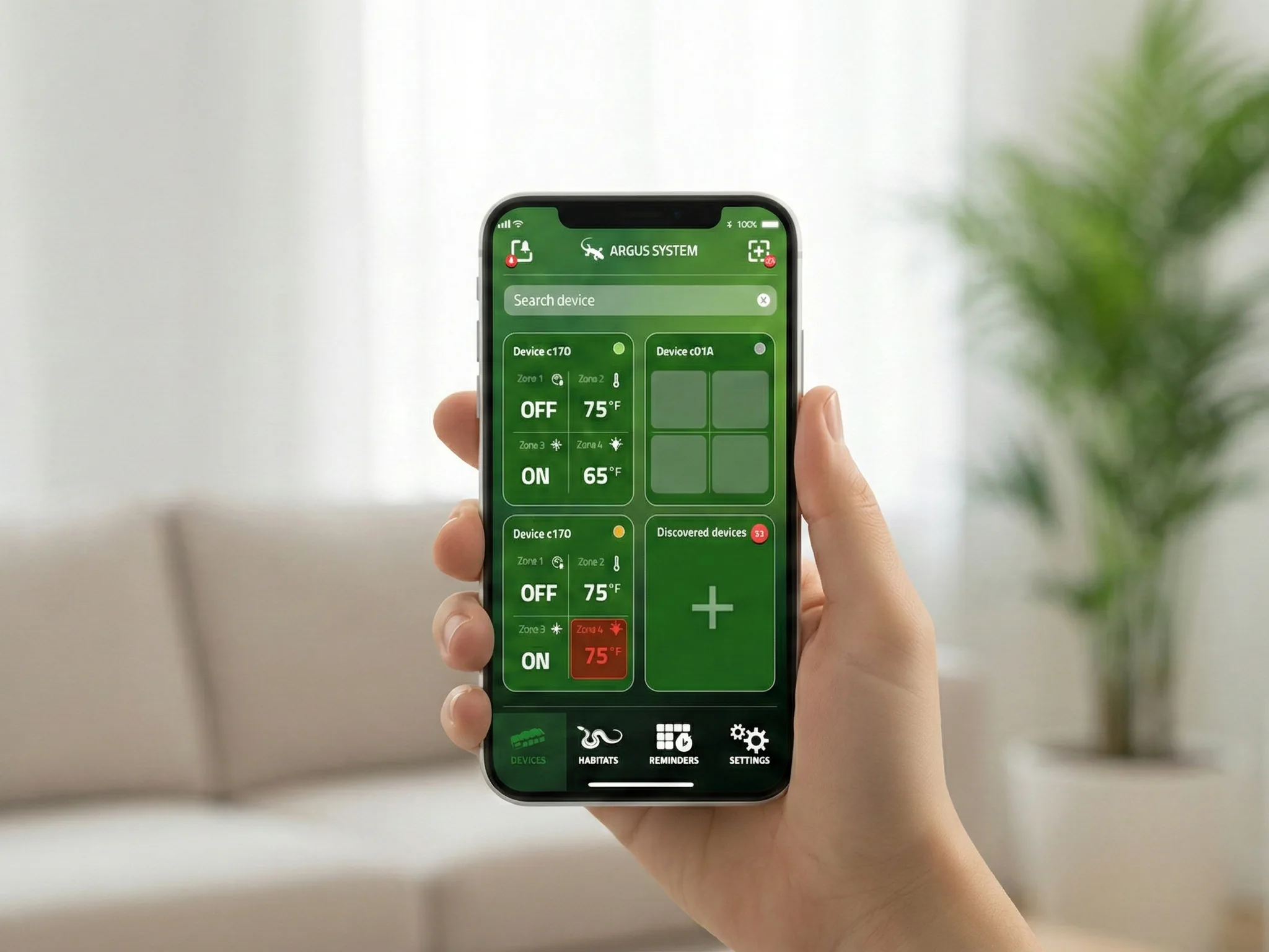 argus monitoring and configuration interface